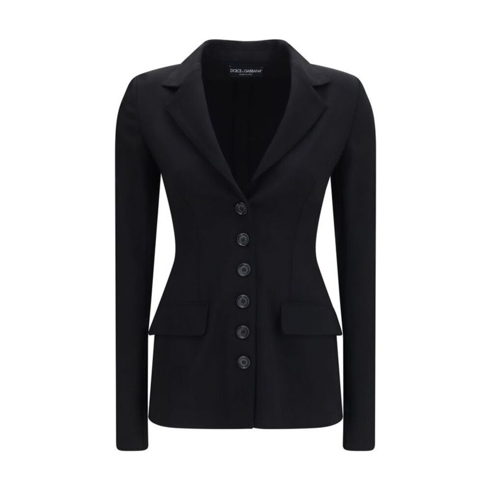 Dolce & Gabbana Black Wool Oves Aries Full-Length Women's Jacket